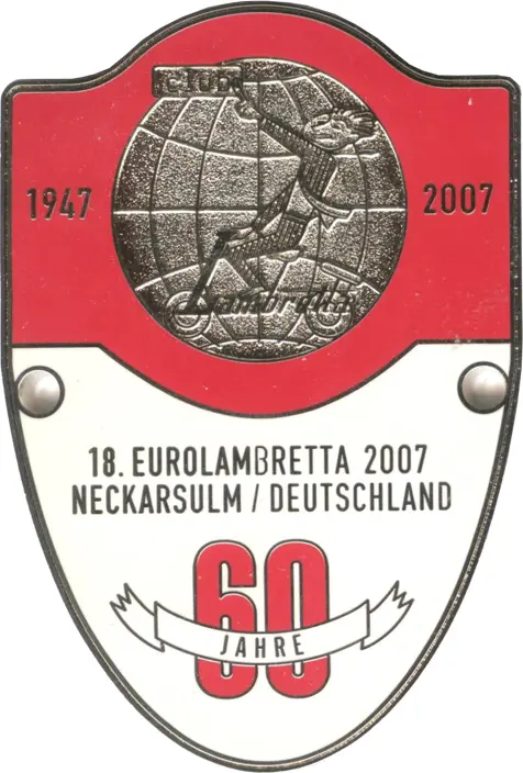 Plakette der Eurolambretta 2007